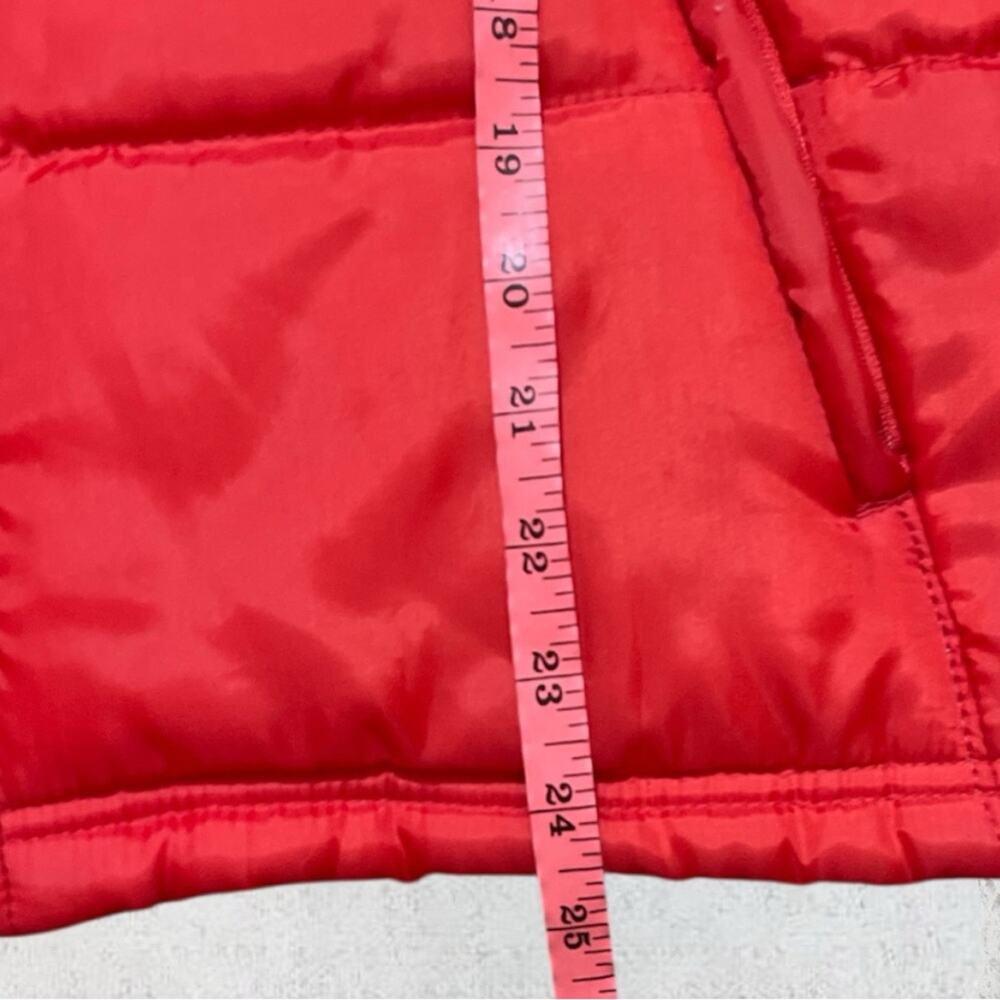 Ohio State Buckeyes Women’s Red Puffer Vest Size M/L Football Big Ten - Picture 8 of 10
